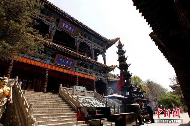 高清:探訪中國(guó)第二大懸空寺 青海西寧北禪寺【5】